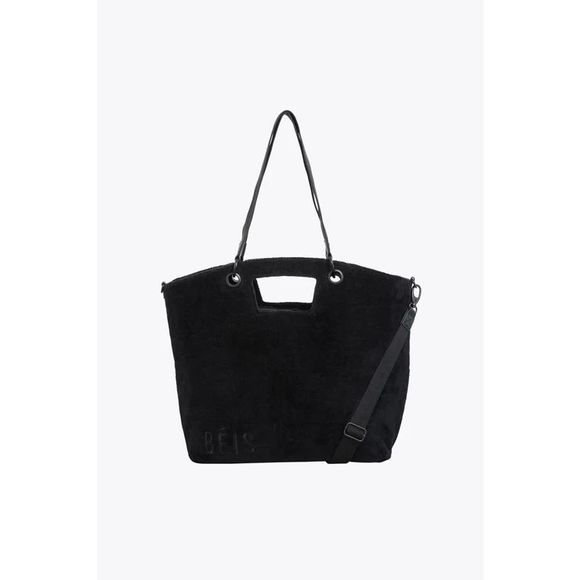 NWT BEIS Terry Tote in Black - Picture 1 of 11